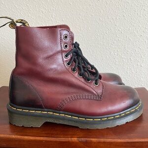 Dr Martens Pascal cherry red boots women’s size 9